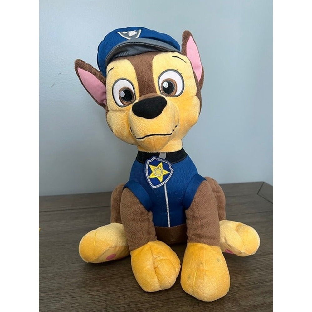 PAW Patrol Chase Plush Nickelodeon Stuffed Animal Police Dog German Shepherd